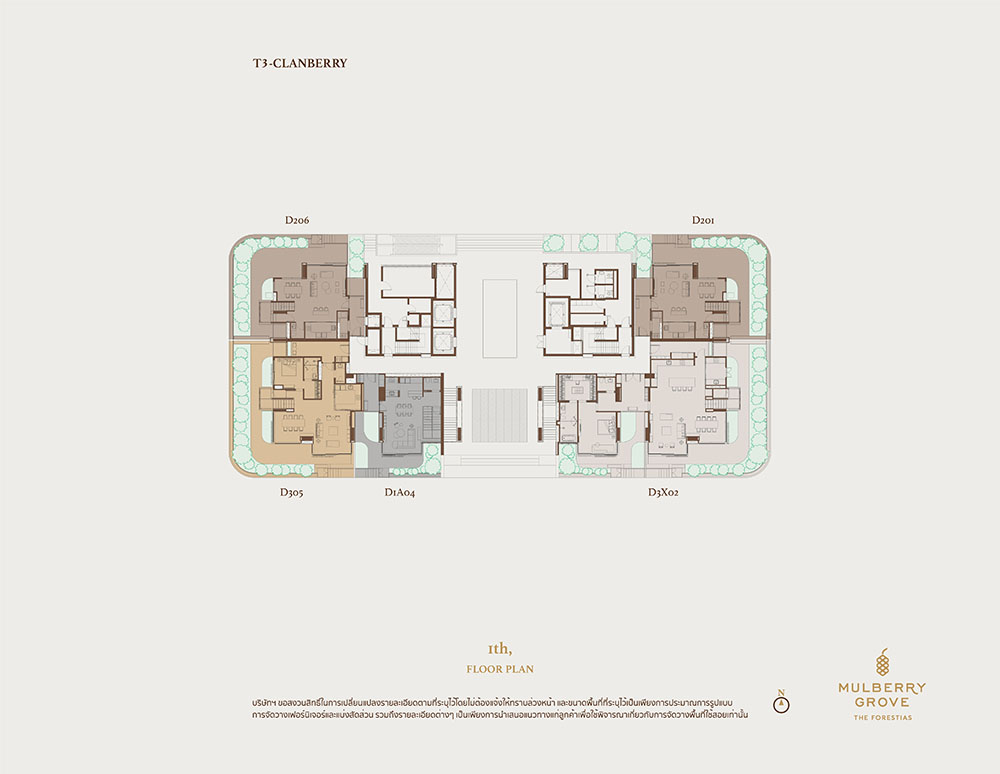 Mulberry Grove The Forestias overall floor plan T3 Duplex01