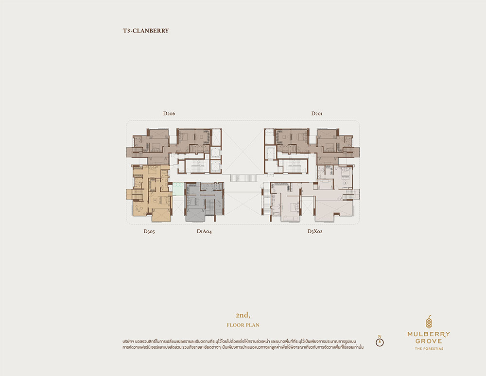 Mulberry Grove The Forestias overall floor plan T3 Duplex02