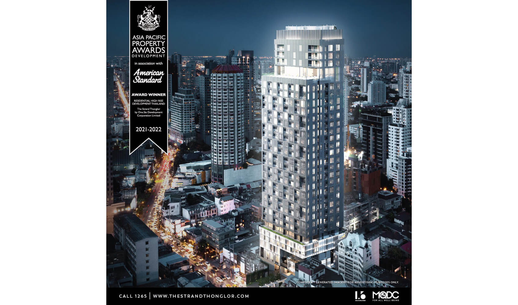 The Strand Thonglor Wins at Asia Pacific Property Awards