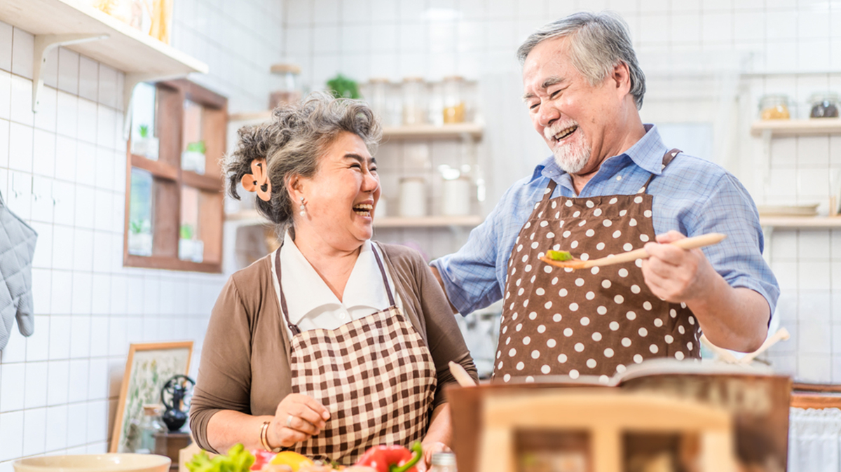 A Couple Enjoy Living In A Community Offering Lifetime Care.